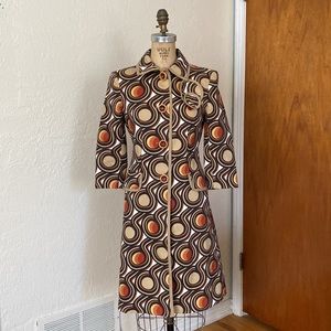 Zara Printed Trench Coat (Size Small)